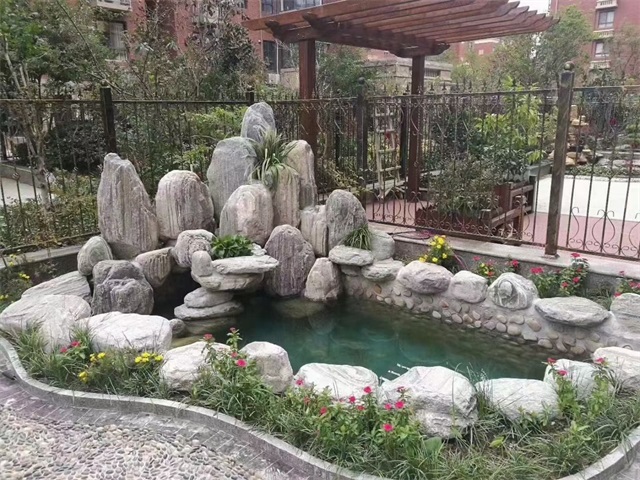 内乡家庭庭院水景设计